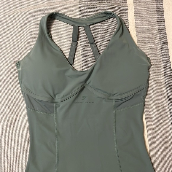 Sage green Whitney Simmons gym shark dress - Picture 3 of 6